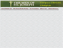Tablet Screenshot of mosj.corpuschristiparish.com