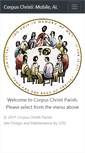 Mobile Screenshot of corpuschristiparish.com